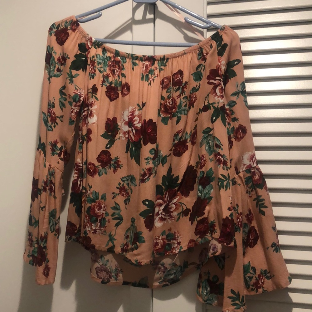 Floral off the shoulder top